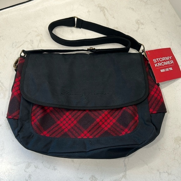 Stormy Kromer The Companion Purse Crossbody Messenger Wool Satchel Tartan Plaid - Picture 2 of 16